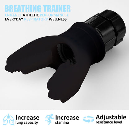 Breathing Trainer for Lungs Portable Breath Fitness Equipment Exerciser Device